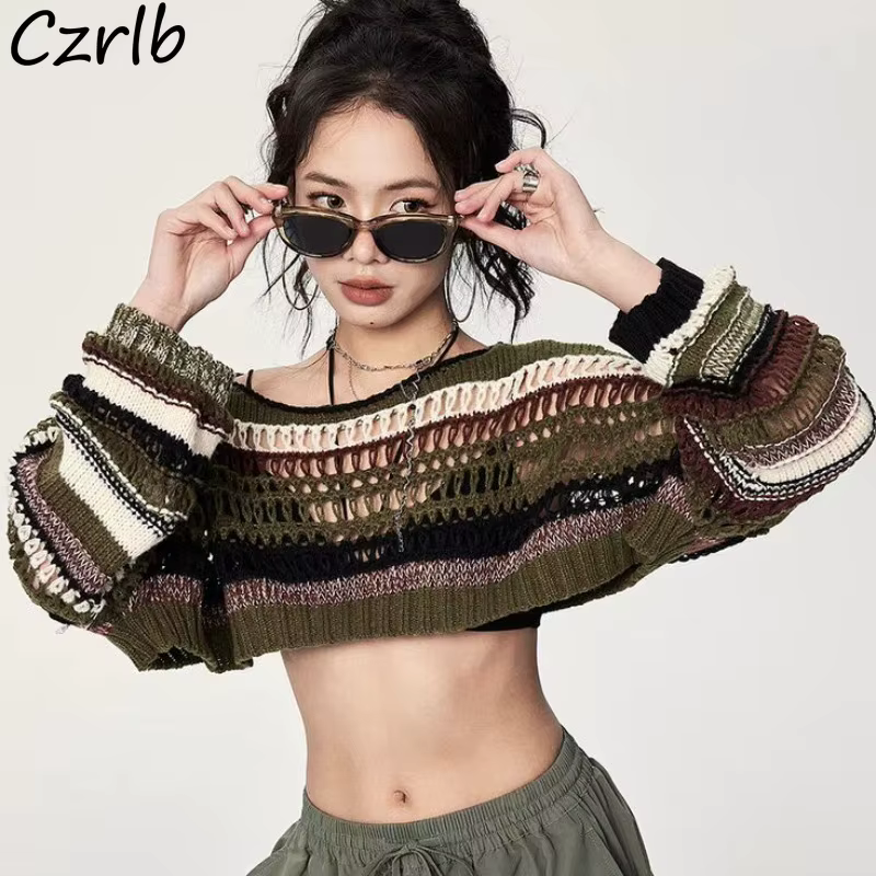 T-shirt à col rond de style américain pour femmes