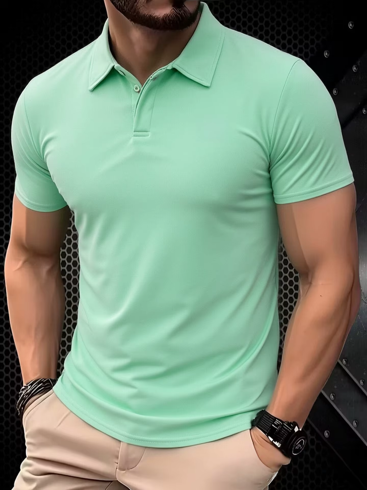 Polo pour homme, nouveau style d'été