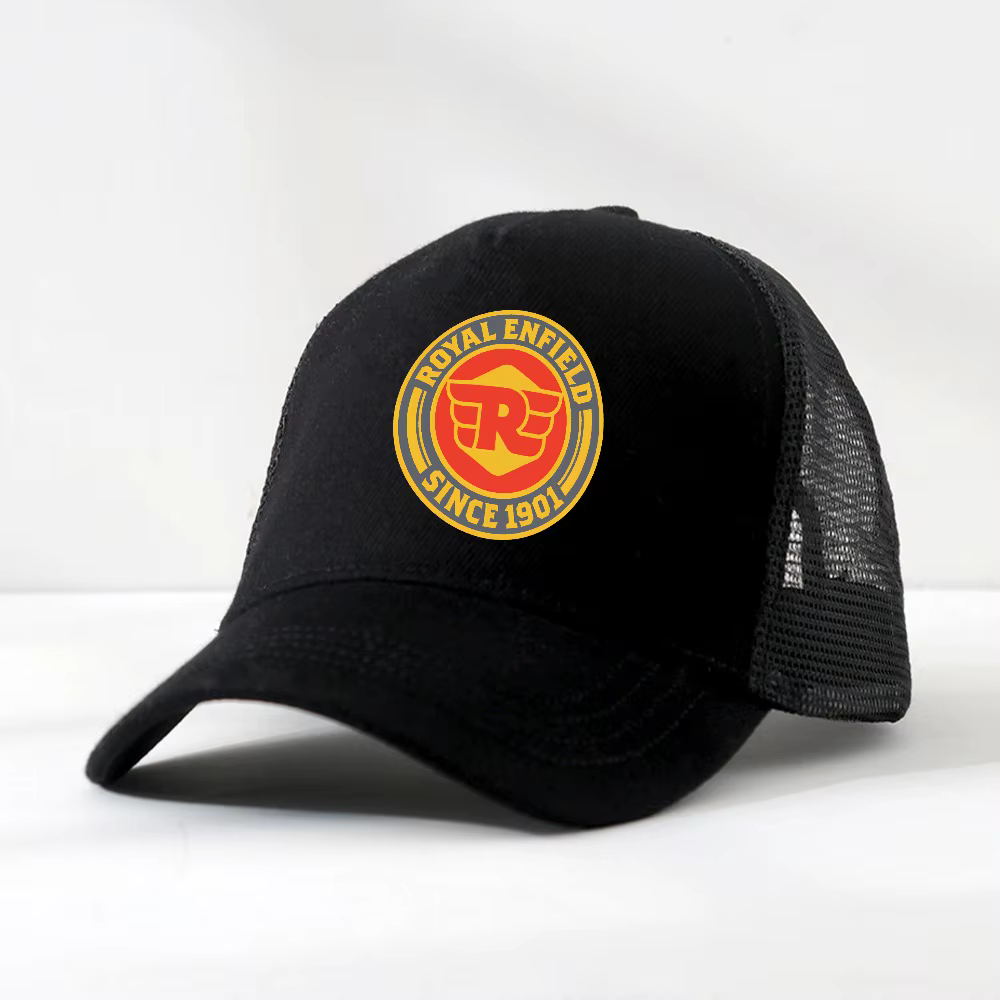 Casquette de baseball unisexe Royal Enfields depuis 1901, chapeau de moto pour homme, casquette de soleil pour entraînements en plein air, visière réglable, chapeaux respirants en maille