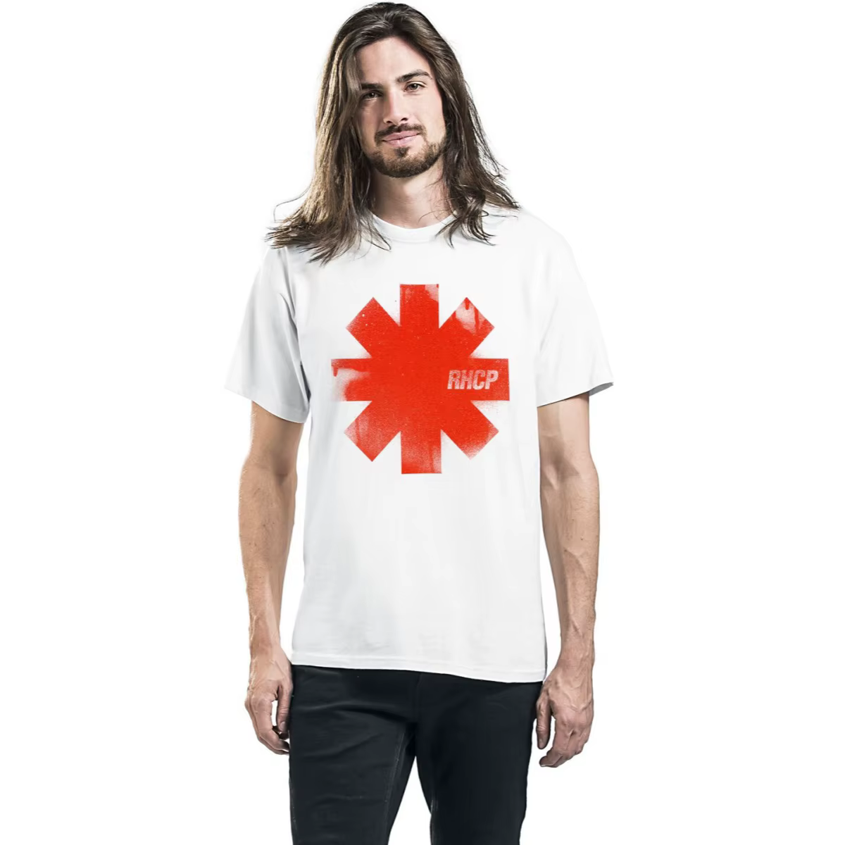 T-shirt en coton avec motif Red Hot Chili Peppers