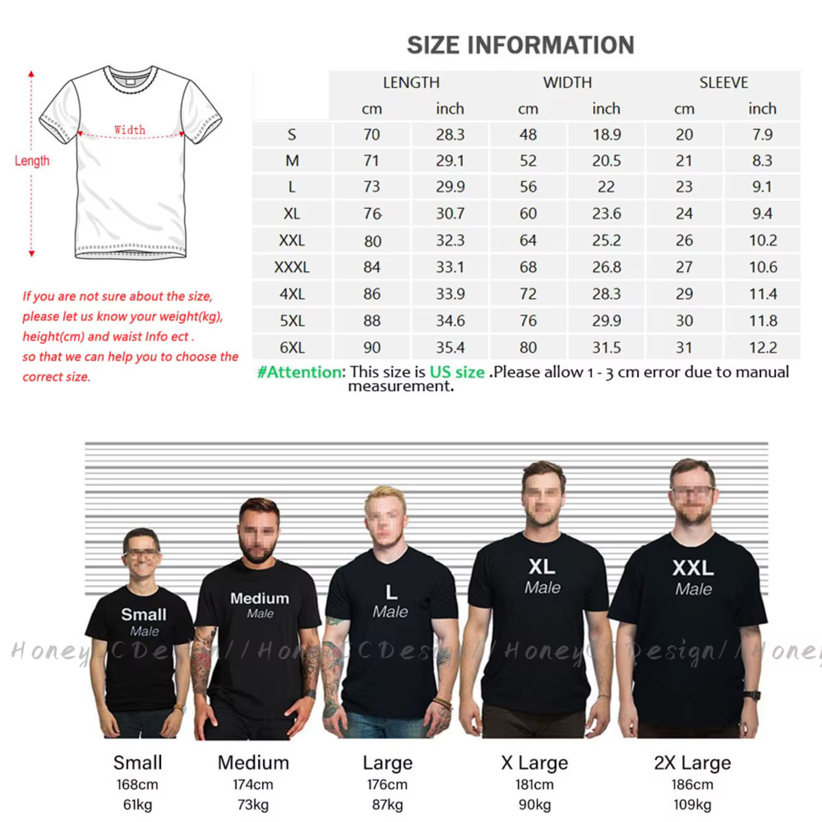 Boîte de T-Shirt noir pour hommes