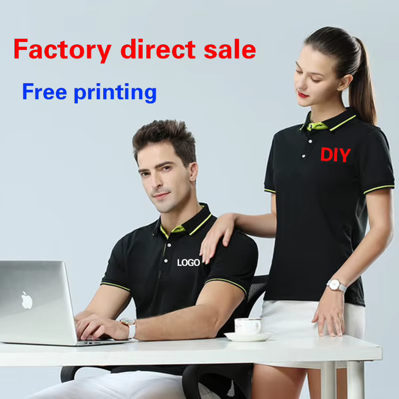 Polo d'entreprise personnalisé outillage revers T-shirt à manches courtes chemise publicitaire broderie vêtements de travail impression logo mot