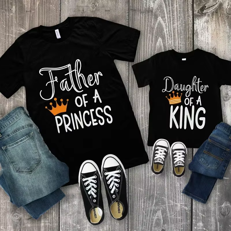 T-shirt graphique drôle père de la princesse fille du roi