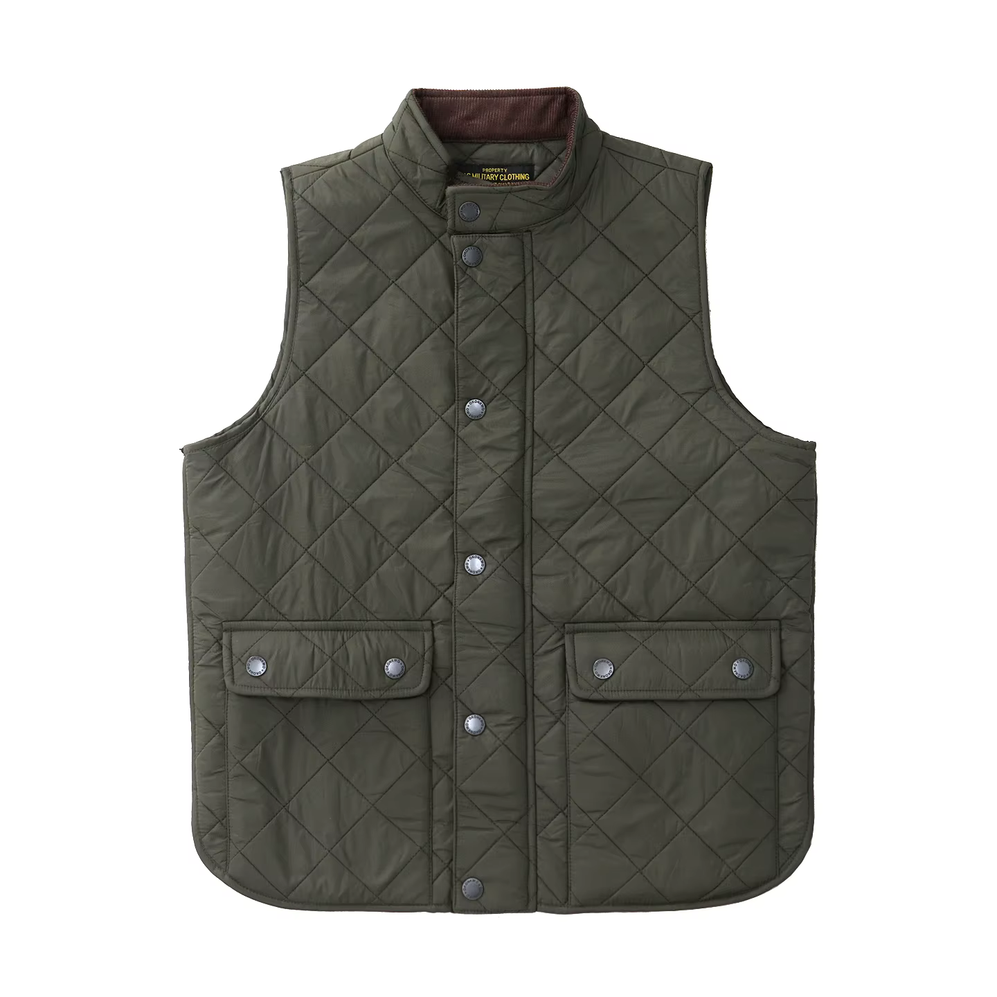 2026 hiver nouveau américain rétro à manches longues Dom matelassé gilet hommes Style Polo 100% Polyester épais décontracté multi-poches veste