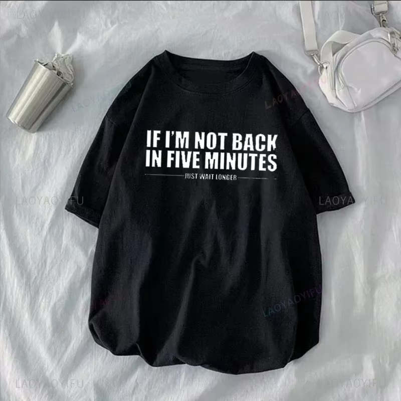 T-shirt unisexe "Si je ne suis pas de retour dans cinq apprentis"