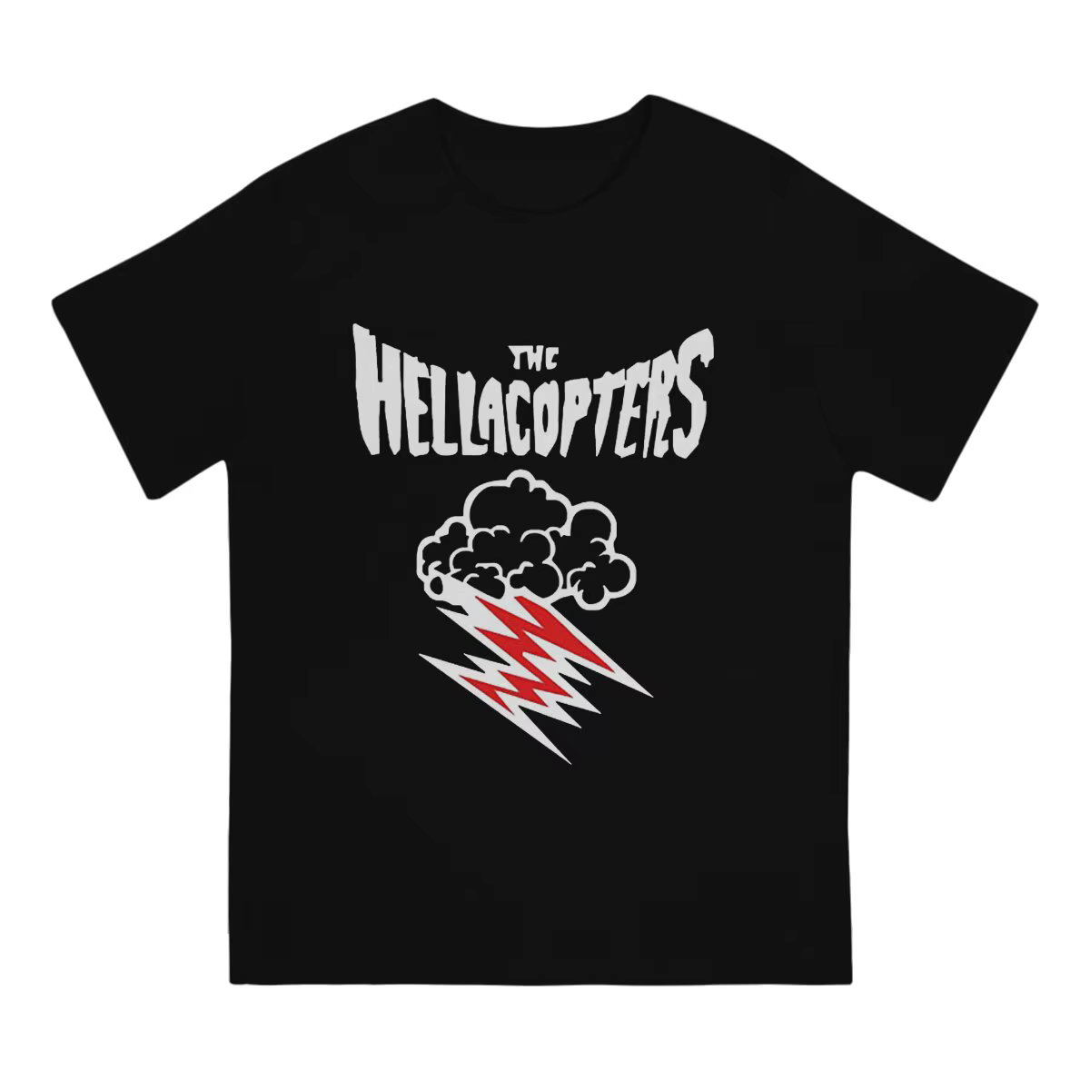 T-Shirt à Manches Courtes et Col Ras du Cou pour Homme