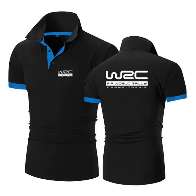 Championnat du monde des rallyes WRC nouvelle mode Polo hommes décontracté col rabattu chemise à manches courtes coupe