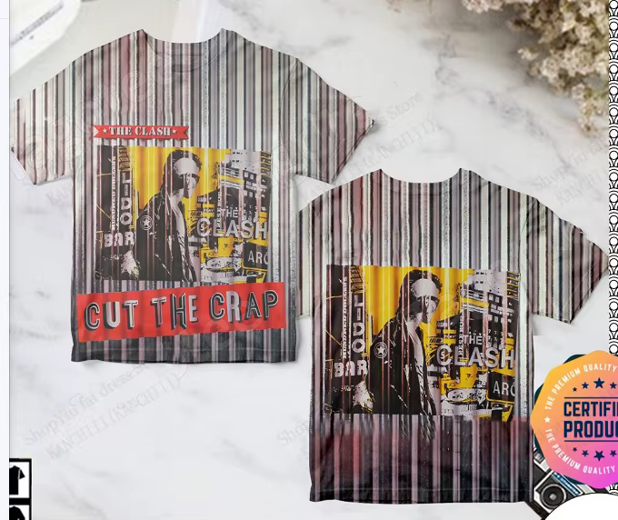 Nouveau groupe de Rock classique l'album clash impression 3D T-shirt hommes femmes mode à manches courtes