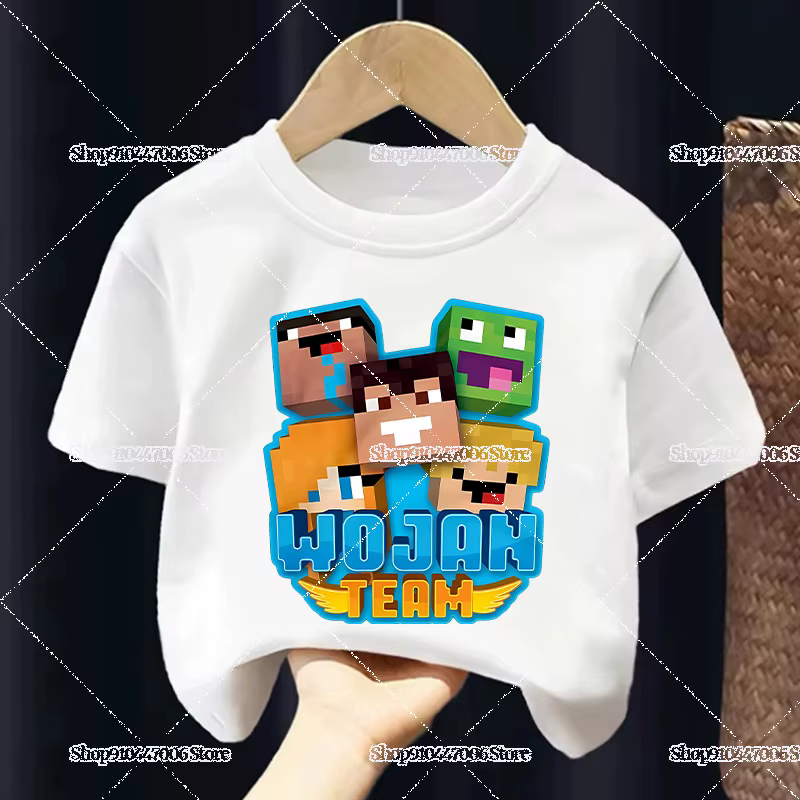 T-shirts imprimés de l'équipe Wojan pour enfants