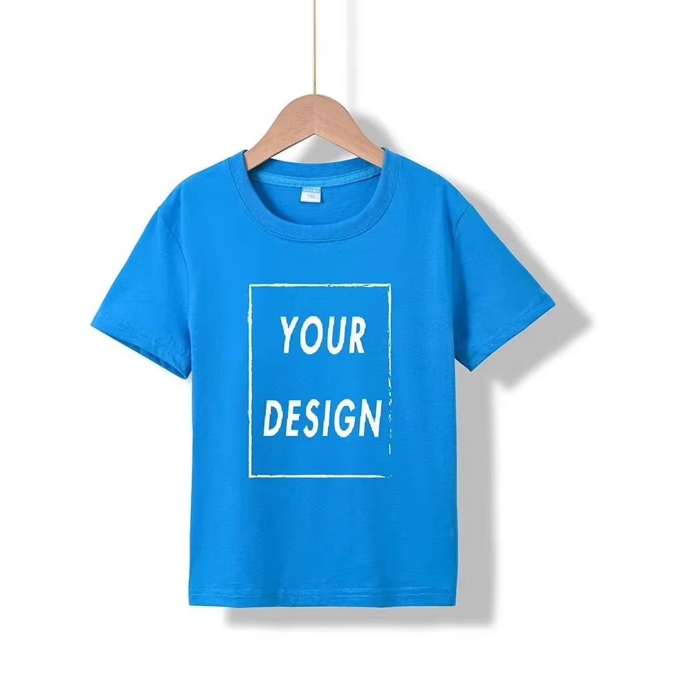 T-shirt personnalisé 100% pur coton pour enfants