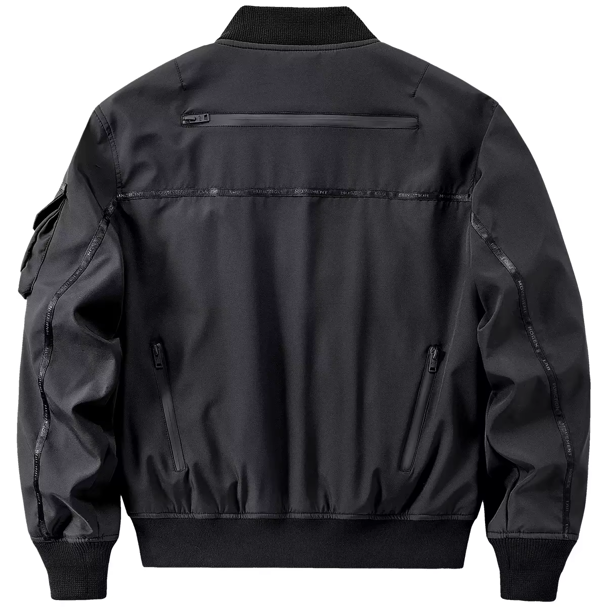 BlackDulBomber-Veste Multipoches Fonctionnelle pour Homme