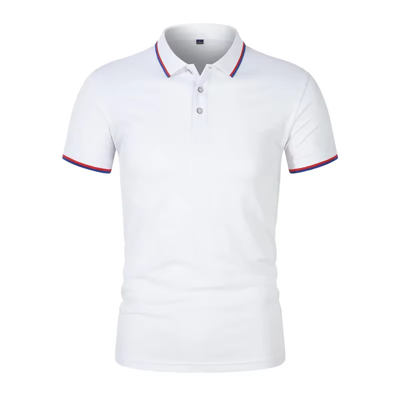 Polo brodé à manches courtes pour hommes et femmes