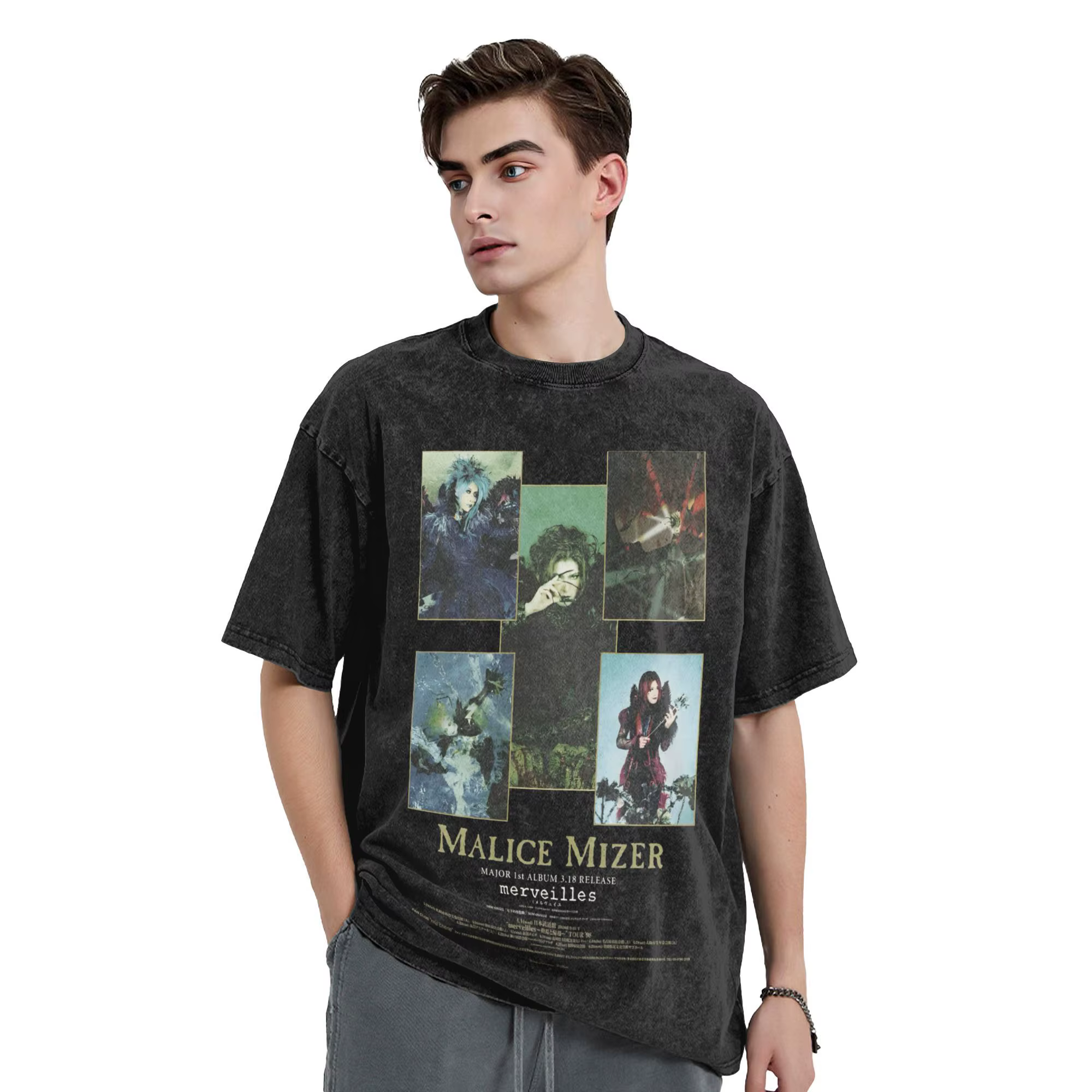 Malice Mizer T-Shirt groupe de Rock Hip Hop T-Shirts à manches courtes Y2K classique