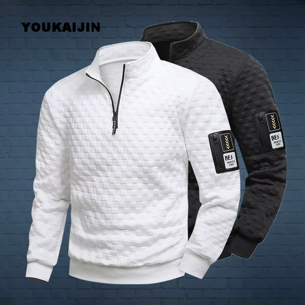 Sweat-shirt à fermeture éclair pour hommes