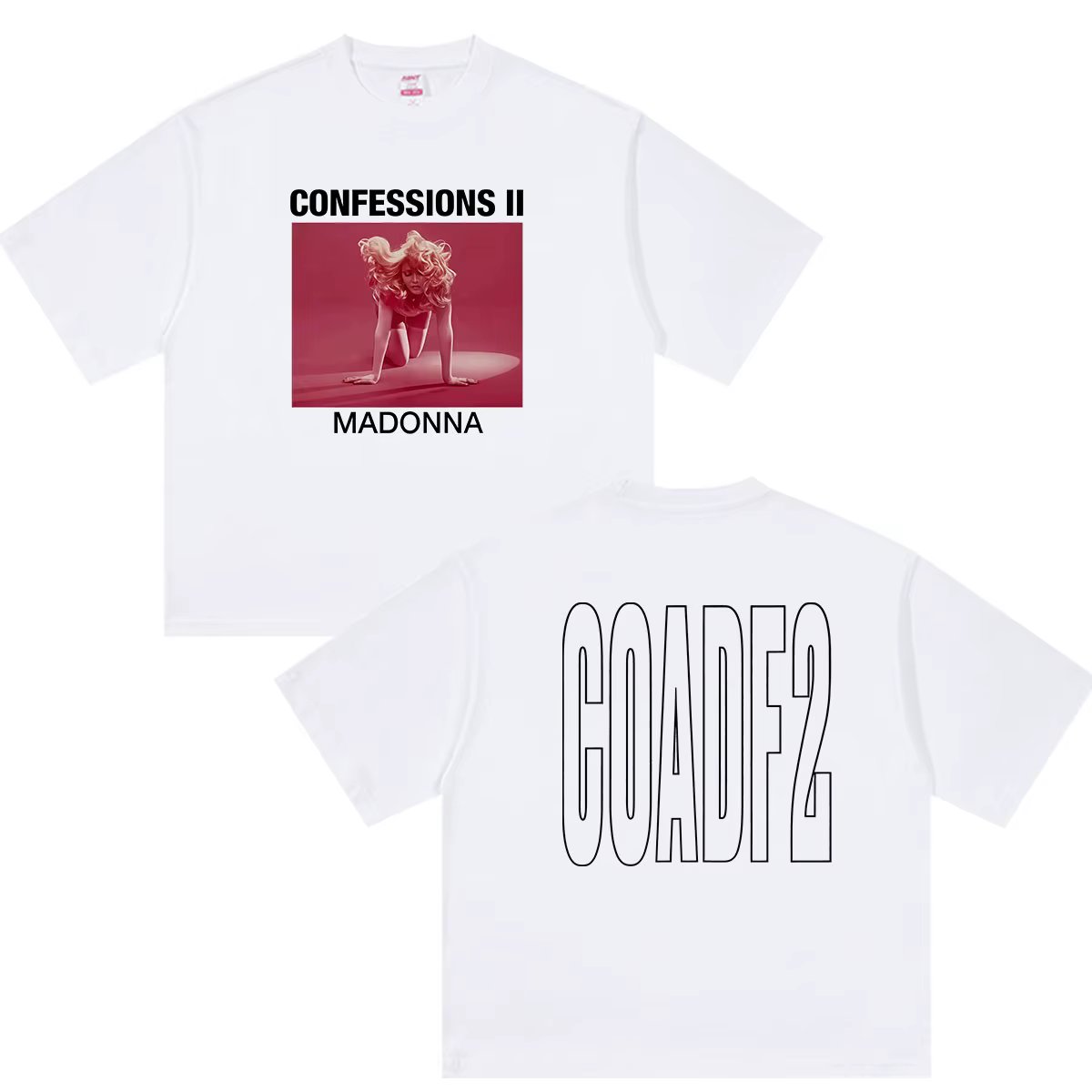 Madonna Confessions II Tour 2026 T-shirts graphiques pour hommes et femmes