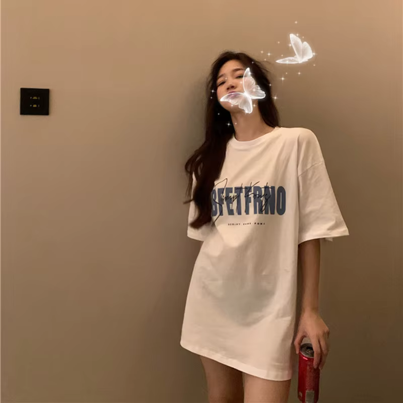 T-shirt décontracté à manches courtes pour femme