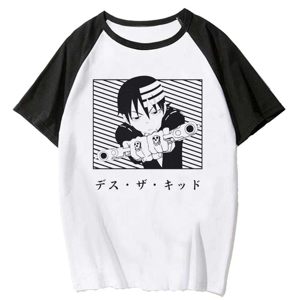 Soul Eater top t-shirts adolescent à la mode kawaii harajuku université graphique Pastel top