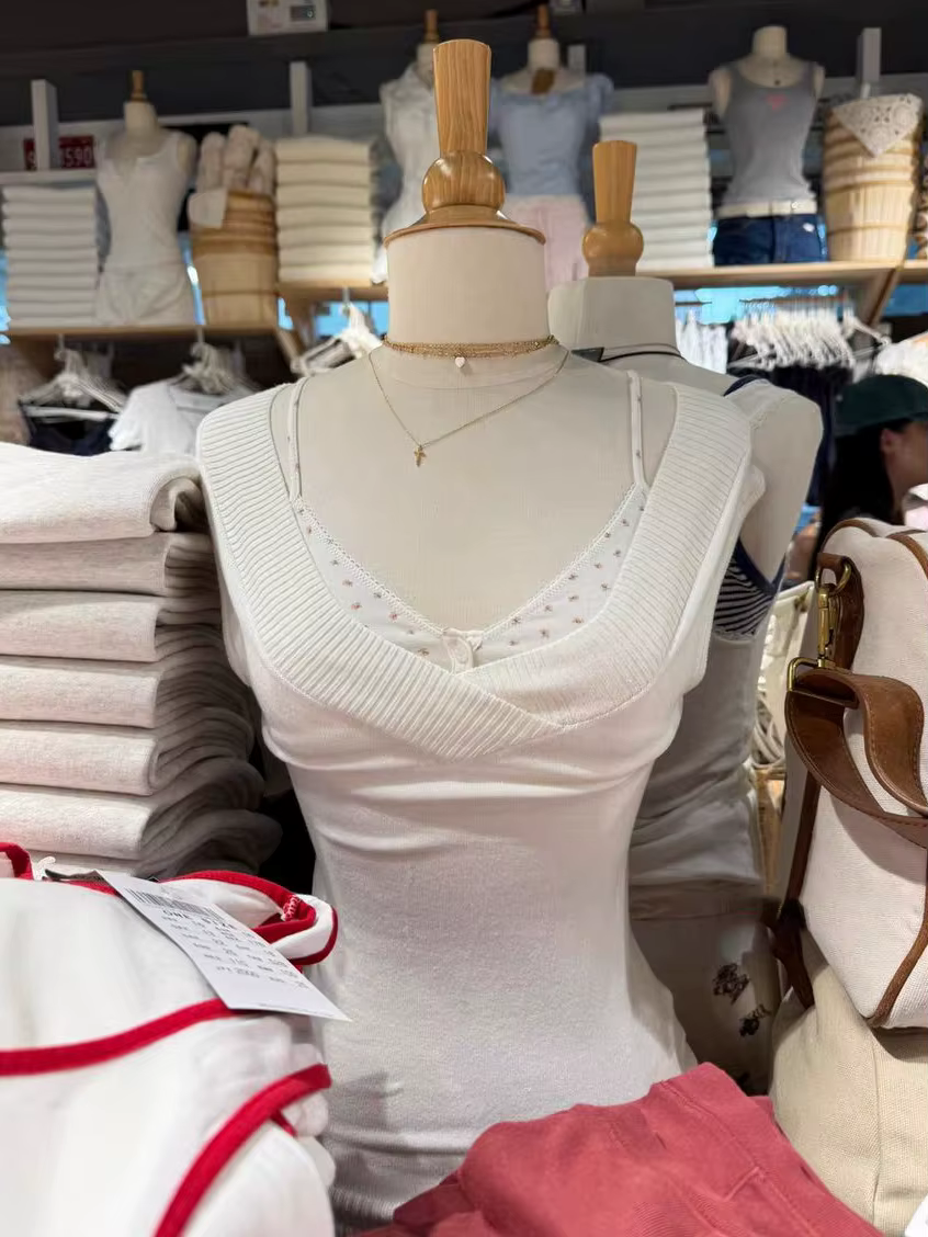 Débardeur tricoté blanc pour femme