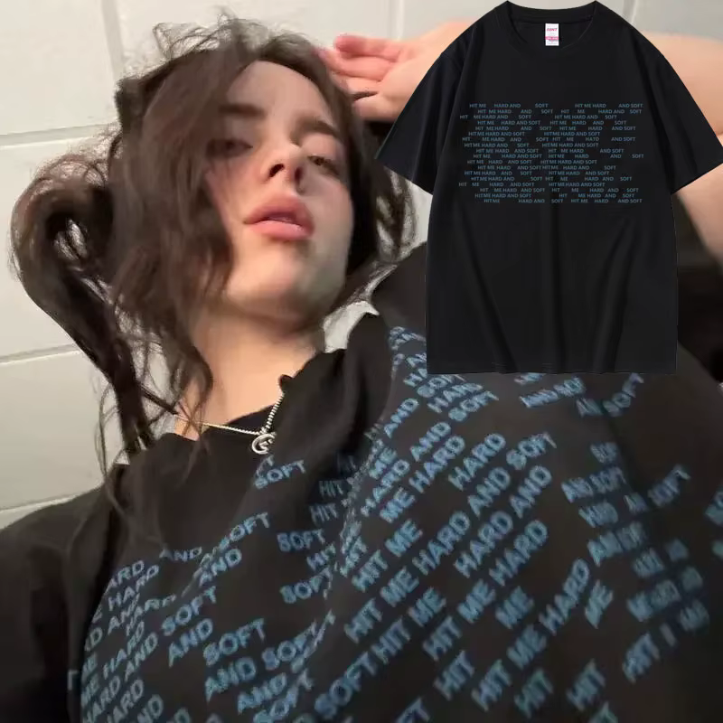 T-shirt Hit Me Hard and Soft pour hommes et femmes