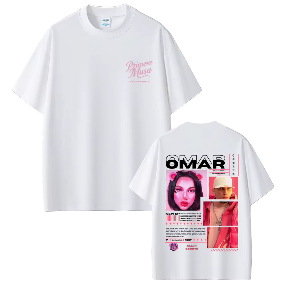 Rappeur Omar Courtz Primera Musa T-shirts hommes femmes mode Hip Hop surdimensionné à manches courtes