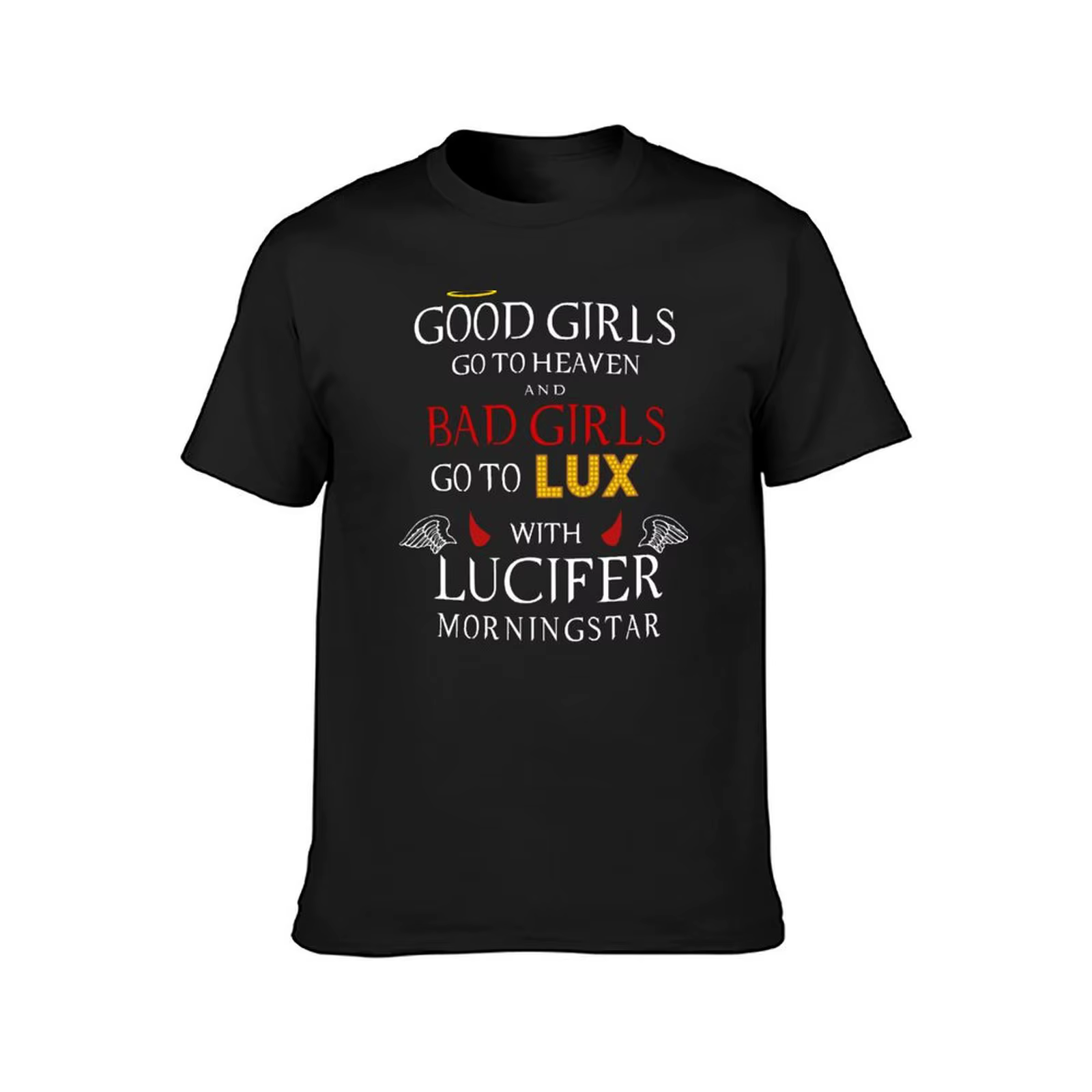 Lucifer-T-shirt avec citation humoristique pour hommes