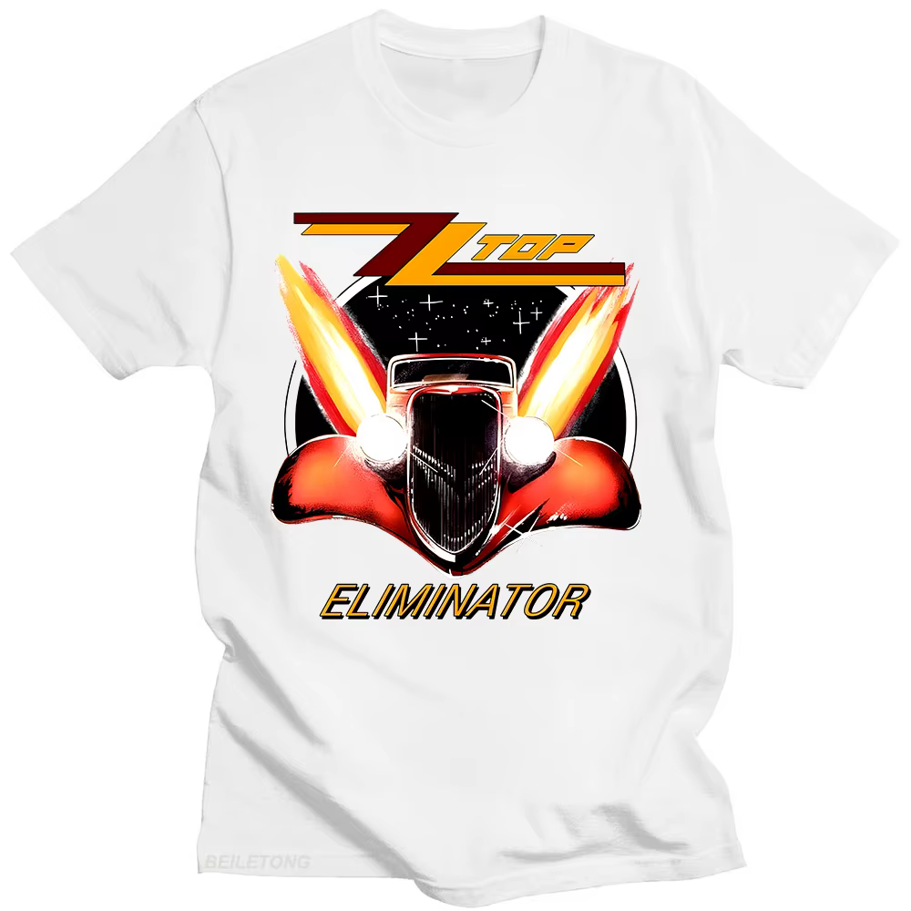 ZZ Top Eliminator 1983 Tour T-Shirt ZZ Top Rock hommes Vintage classique t-shirts été femmes/hommes coton respirant