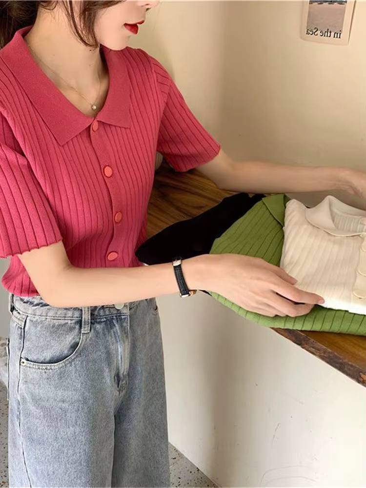 Cardigan court pour femme