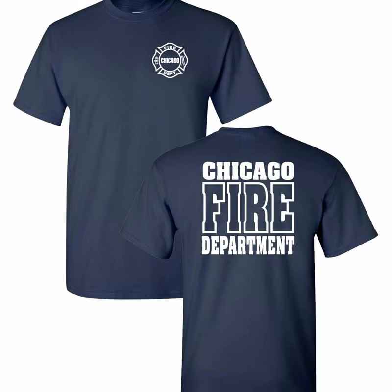 T-shirt 2 faces du service d'incendie de Chicago
