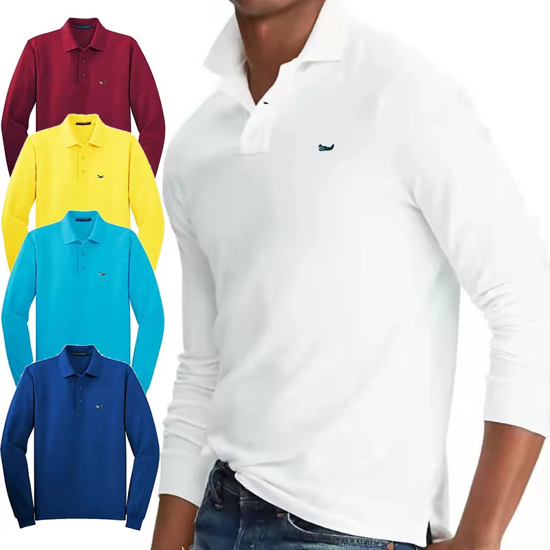 Polo à manches longues pour hommes