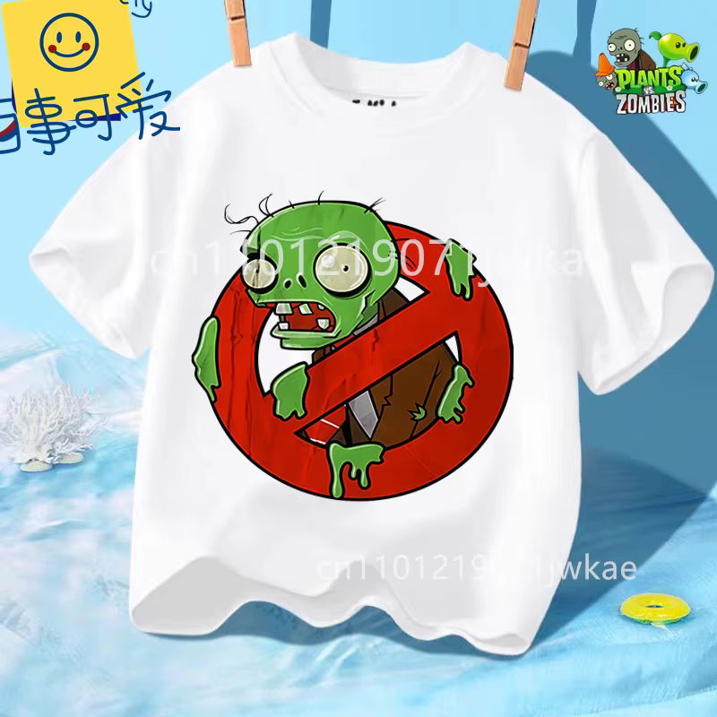 T-shirt d'été à col rond pour garçons et filles