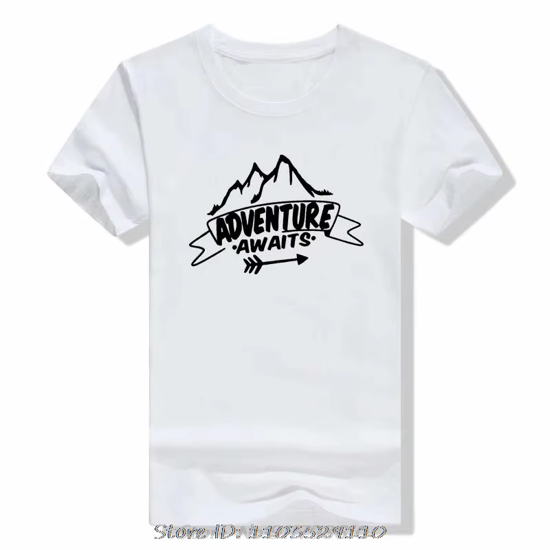 T-shirt unisexe Eat Sleep Travel Antibodies Mountains