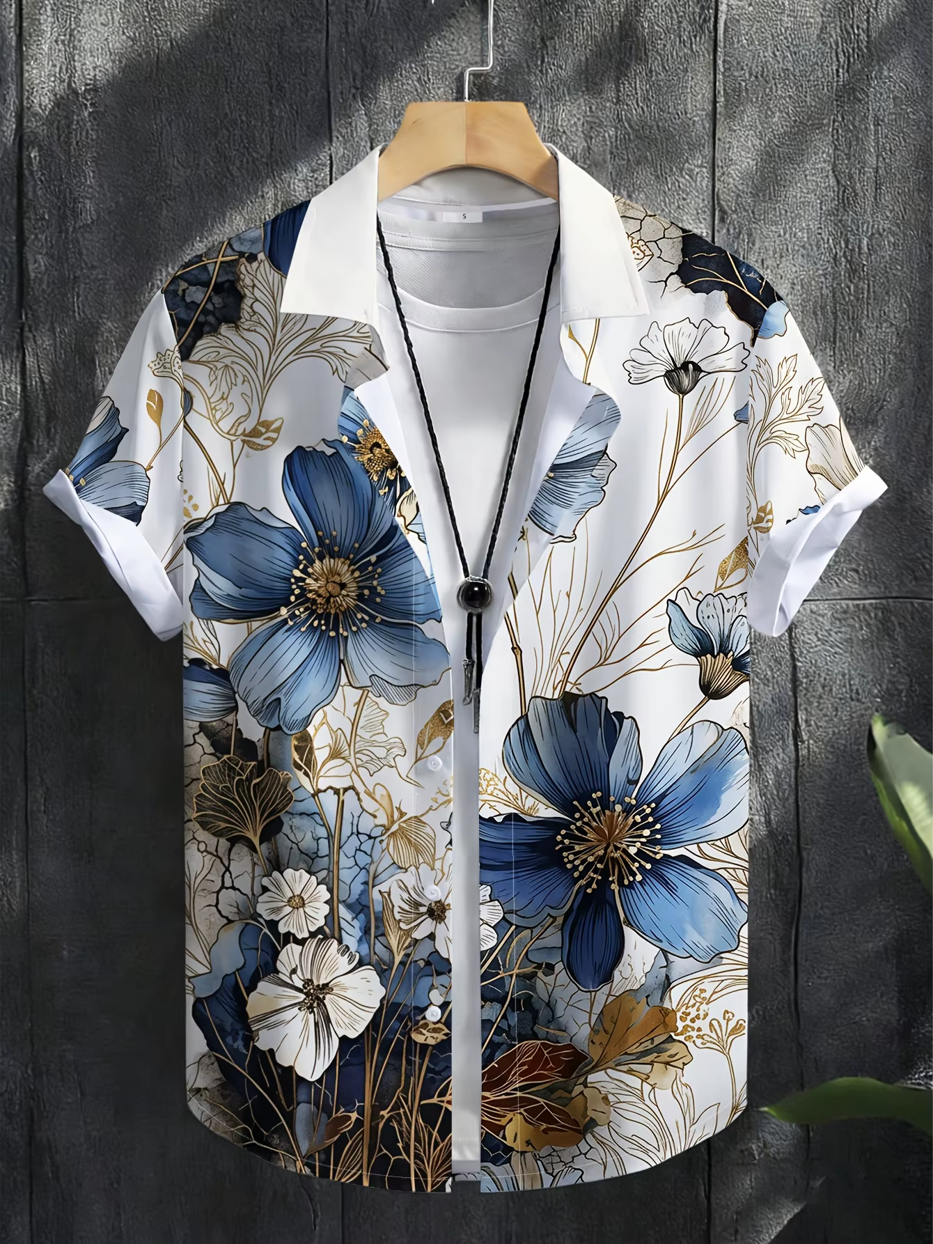 Chemise à manches courtes pour homme
