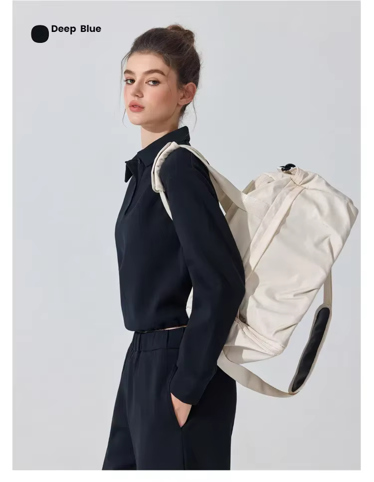 Sweat-shirt à col Polo pour femmes