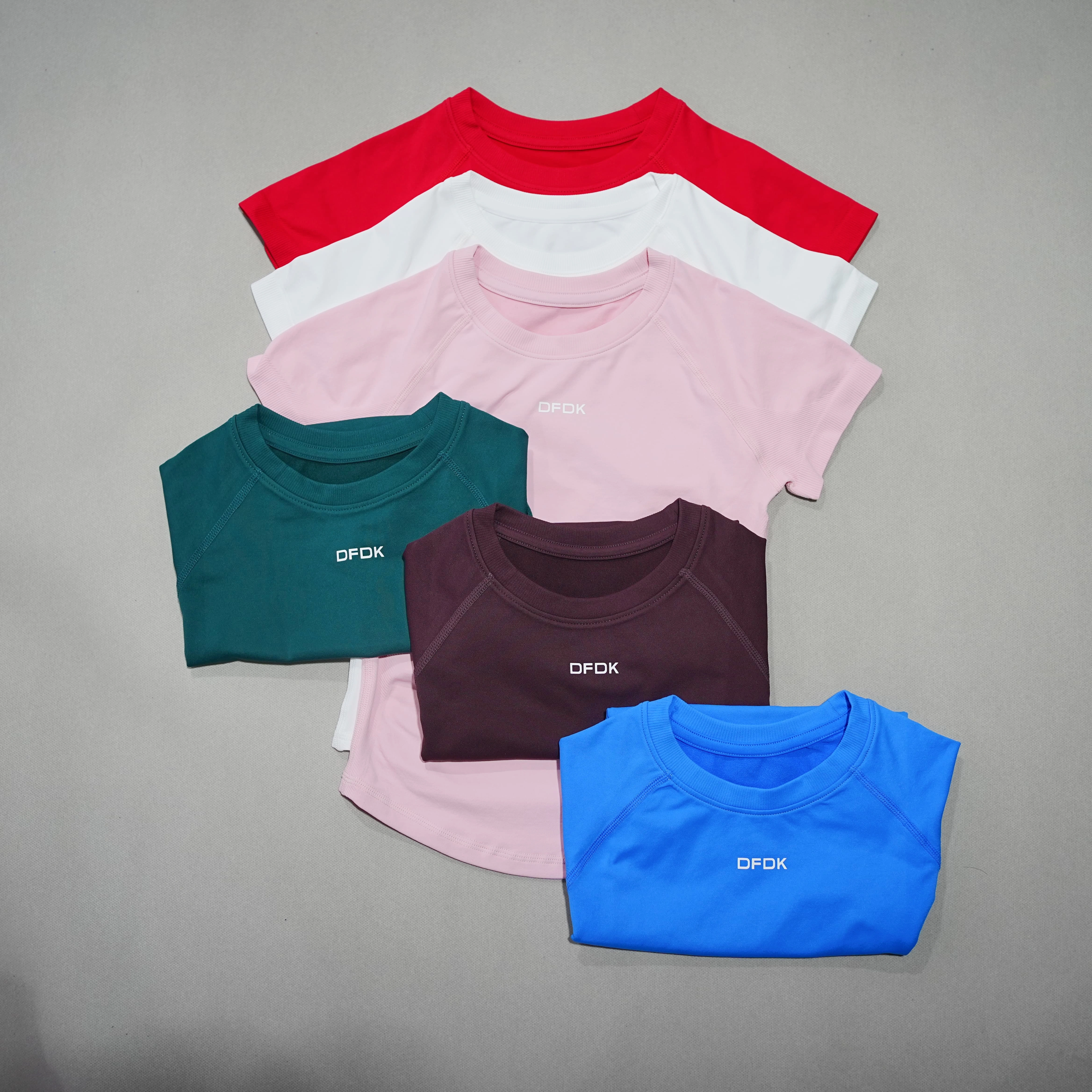 DFDK T-shirt de sport à col rond pour femme