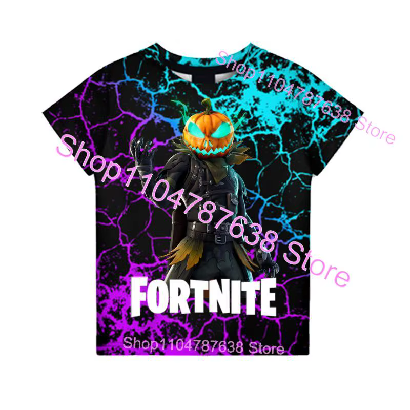 Team Leader Bear F-Fortnite T Shirt 3D Print Banana Peely T-shirt Men's Tee Battle Royale Game Summer Tops Birthday Gifts