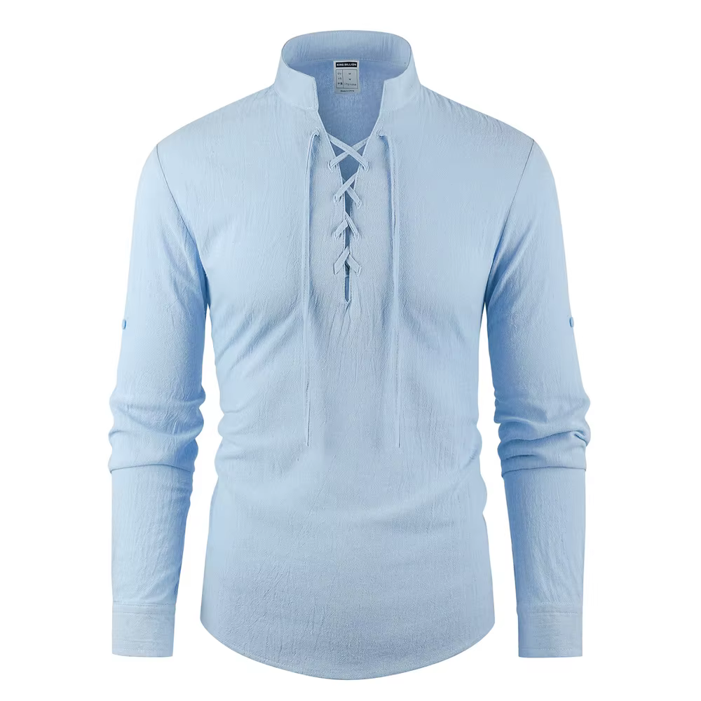 T-shirt Vintage à col en v pour hommes