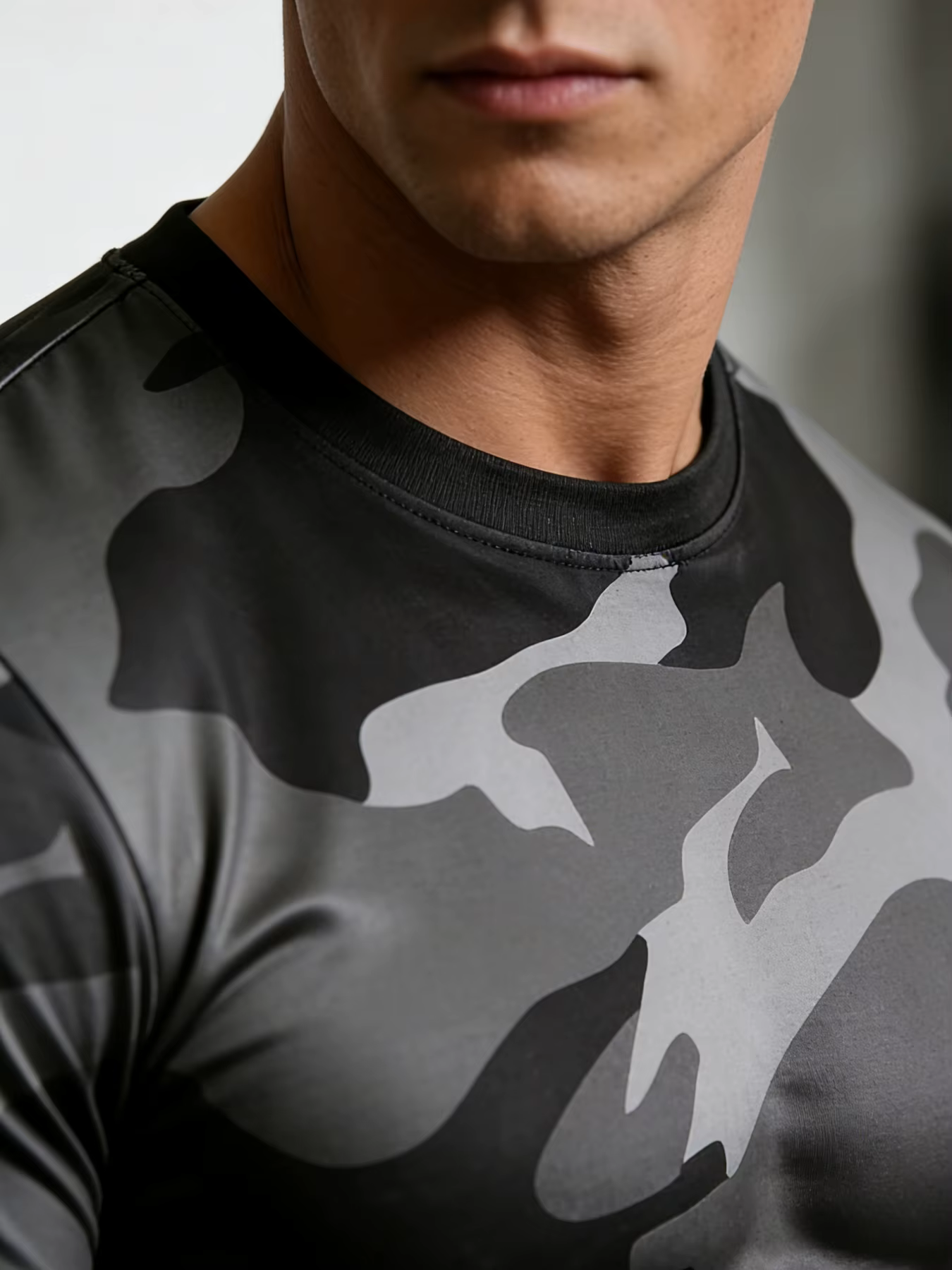 T-shirt camouflage militaire pour homme