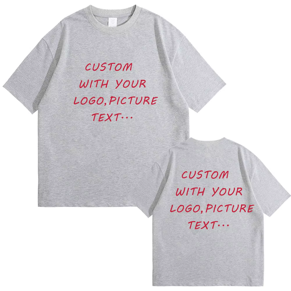 T-Shirt Personnalisé en Pur Coton pour Homme et Femme