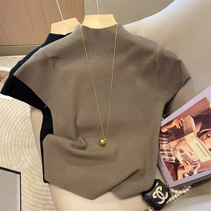 Pull à col roulé pour femme
