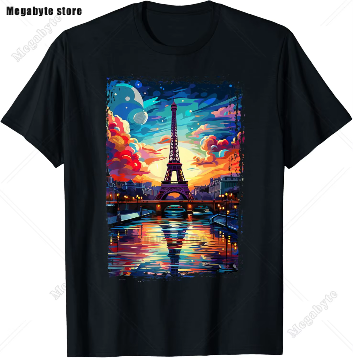 Tour Eiffel Paris Chemise Vintage I Love