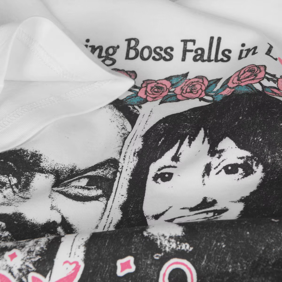 TIABS t-shirt le patron dominateur chutes amoureux avec moi film parodie rétro Pop épaule tombante coton hommes