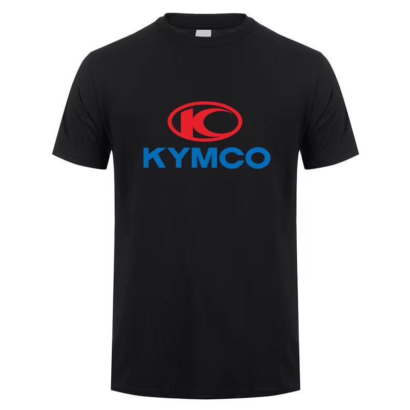 Kymco Hommes T Shirt Mode Coton Manches Courtes Drôle Graphique Tee