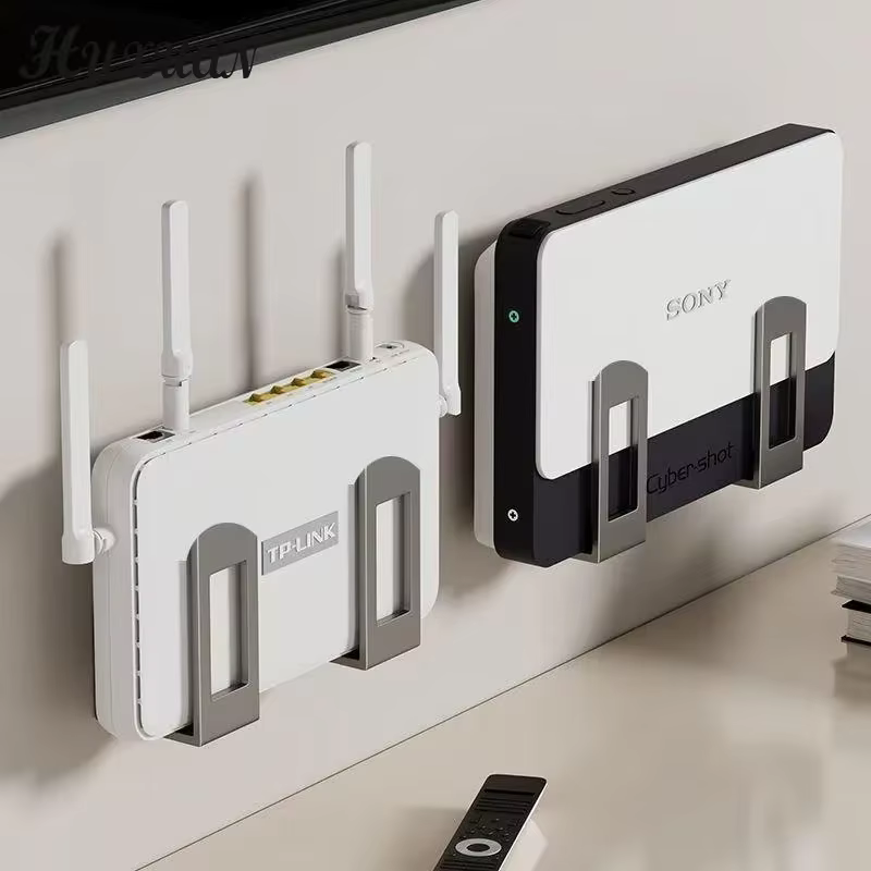 Artefact d'affichage mural : décodeur, support de stockage pour routeur Wifi