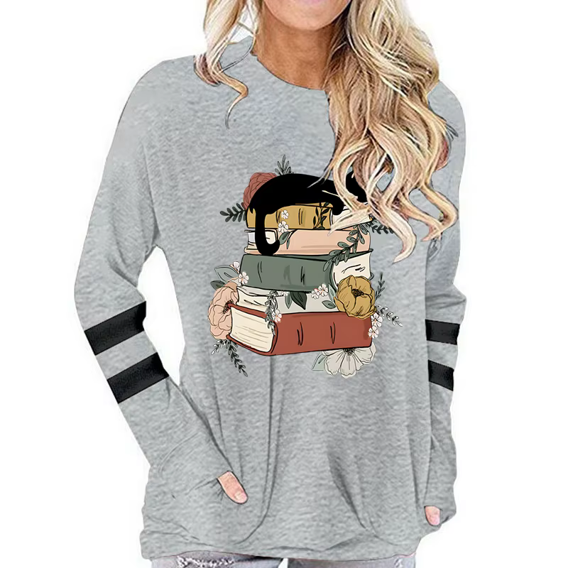 T-shirt à manches longues en coton pour femmes