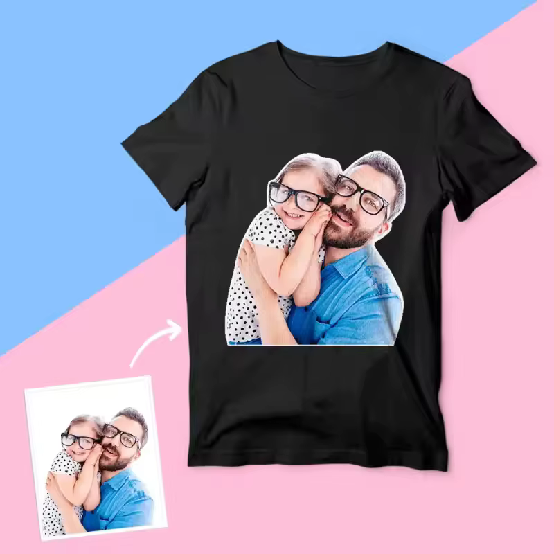 T-shirts personnalisés avec des photos chaleureuses de membres de la famille